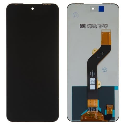 Дисплей Infinix Hot 12 Play, Hot 12 Play NFC, X6817, X6816, X6816D, чорний | з тачскріном | High Copy | дисплейный модуль, экран