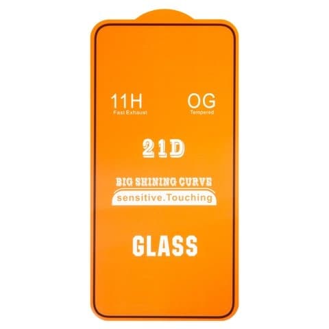 Закаленное защитное стекло Samsung SM-S901 Galaxy S22 5G, совместимо с чехлом, Full Glue (клей по всей площади стекла), черное