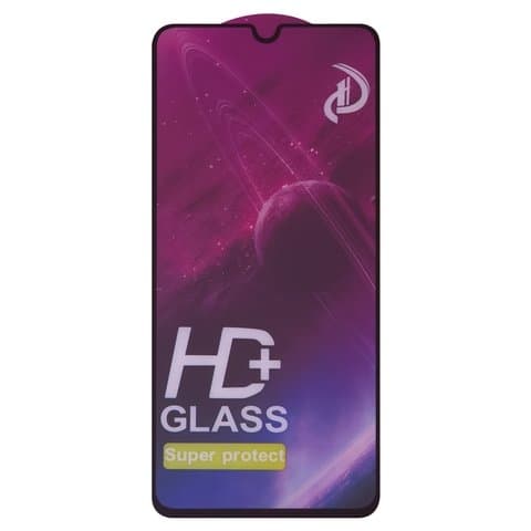 Закаленное защитное стекло Samsung SM-M146 Galaxy M14, совместимо с чехлом, черное, Full Glue (клей по всей площади стекла)
