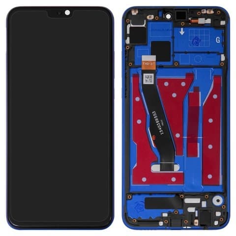 Дисплей Huawei Honor 8X, Honor View 10 Lite, JSN-L11, JSN-L21, JSN-L22, JSN-L23, JSN-L42, JSN-AL00, JSN-TL00, синій | з тачскріном | в передній панелі | Original (реновація) | дисплейный модуль, экран