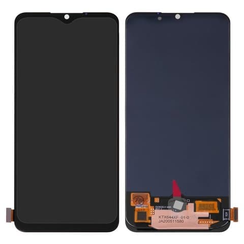 Дисплей Oppo A91, PCPM00, CPH2001, CPH2021, F15, CPH2001, Find X2 Lite, CPH2005, Reno3, CPH2043, чорний | з тачскріном | High Copy, OLED, с широким ободком | дисплейный модуль, экран