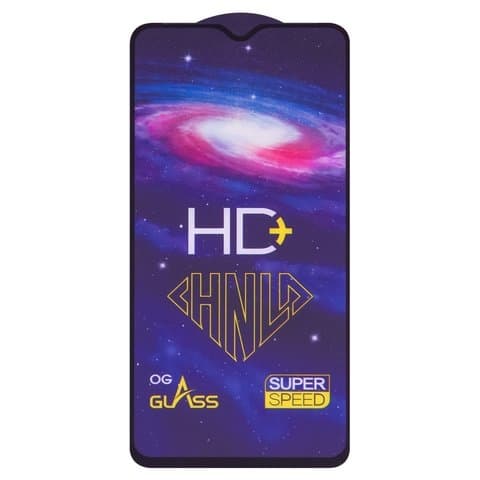 Закаленное защитное стекло Xiaomi Redmi Note 8 Pro, M1906G7I, M1906G7G, черное, 0.33 мм, Full Glue (клей по всей площади стекла), HD+, совместимо с чехлом