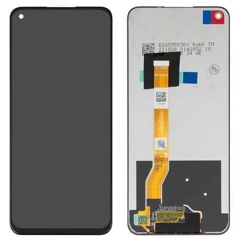 Дисплей Realme 8i, RMX3151, 9i, RMX3491, 9 Pro, RMX3471, RMX3472, Narzo 50, RMX3286, чорний | з тачскріном | Original (PRC), 540430320, 1540422970 | дисплейный модуль, экран
