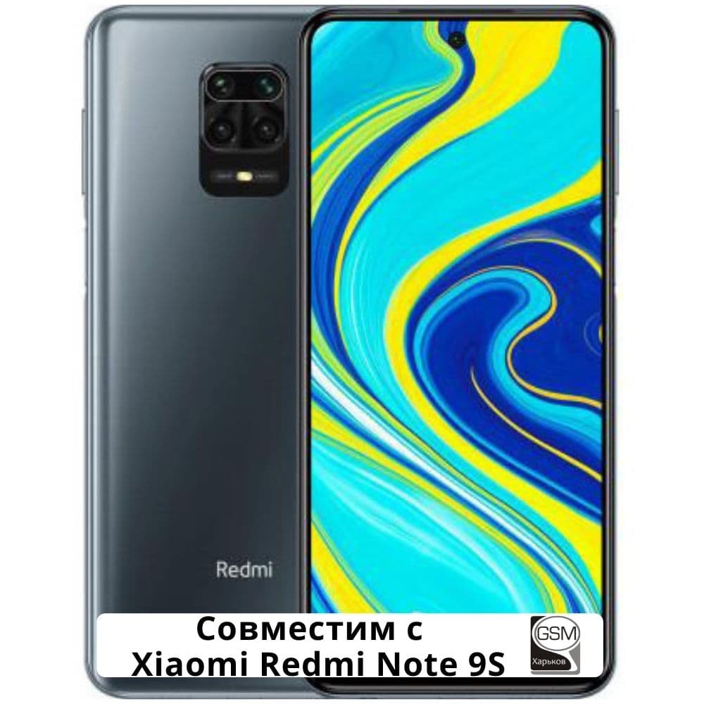 Стекло дисплея Xiaomi Redmi Note 9 Pro, Redmi Note 9S, M2003J6B2G, M2003J6A1G, черное | стекло тачскрина