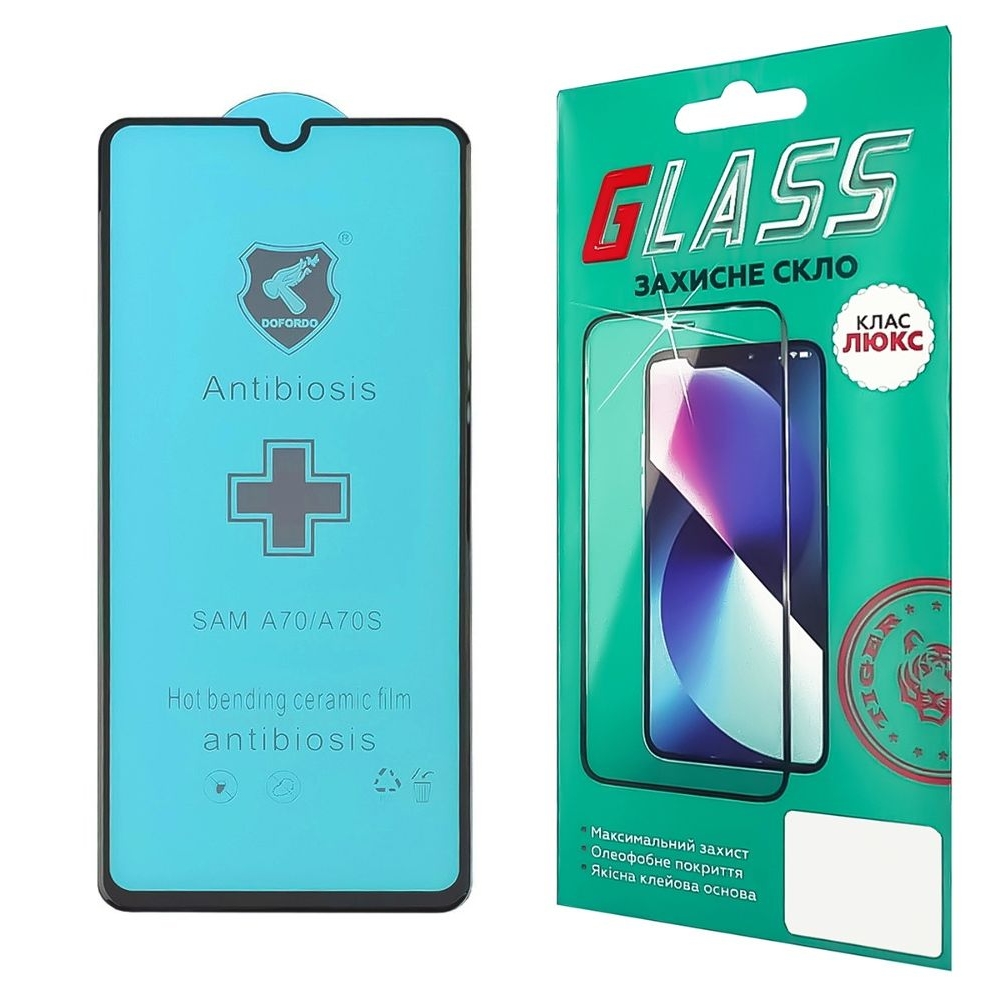 Защитная пленка Samsung SM-A705/ A707 A70/ A70S (3D, черная) Polycarbone