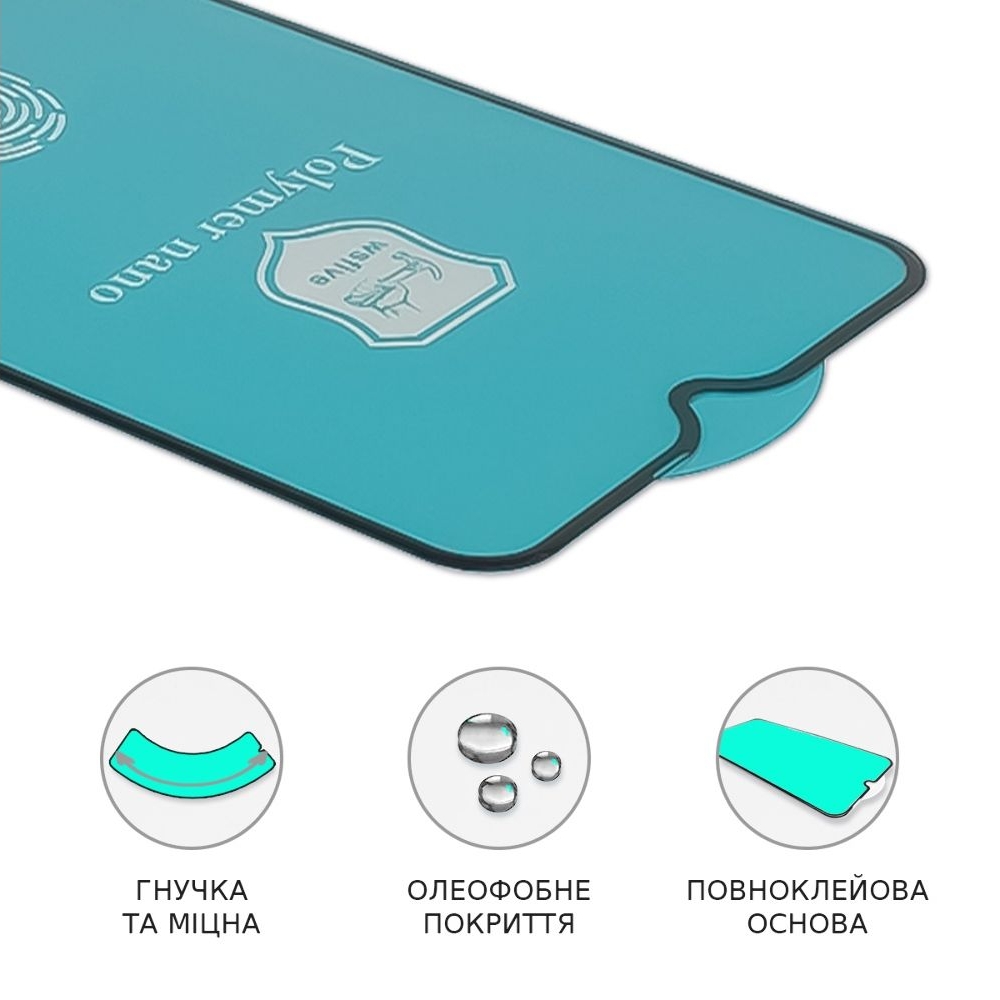 Защитная пленка Samsung SM-A705/ A707 A70/ A70S (3D, черная) Polycarbone