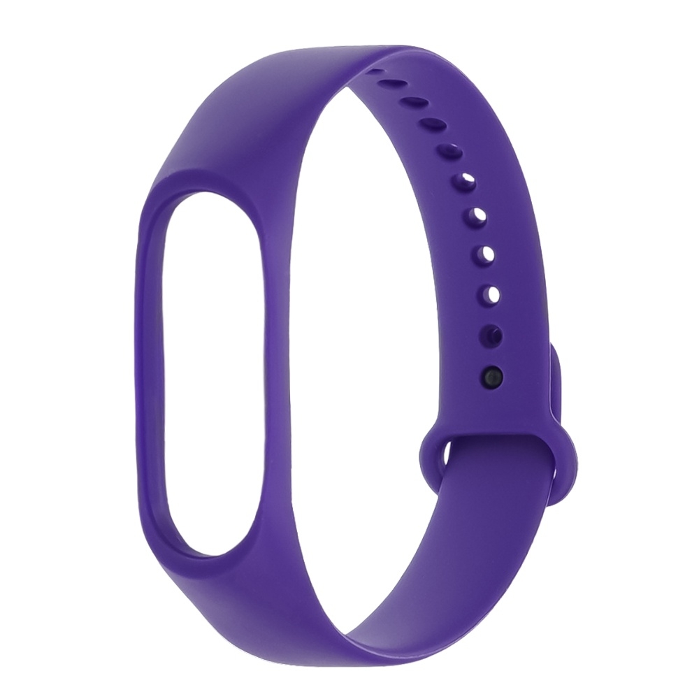 Ремешок силиконовый для Xiaomi Mi Band 3, Mi Band 4, фиолетовый