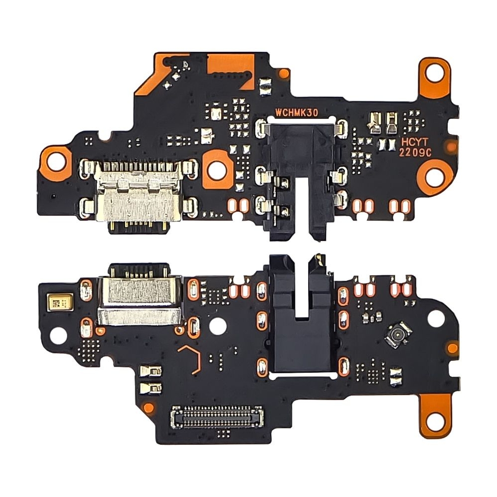 Плата зарядки Xiaomi Redmi K30, шлейф коннектора зарядки, с микрофоном, High Copy