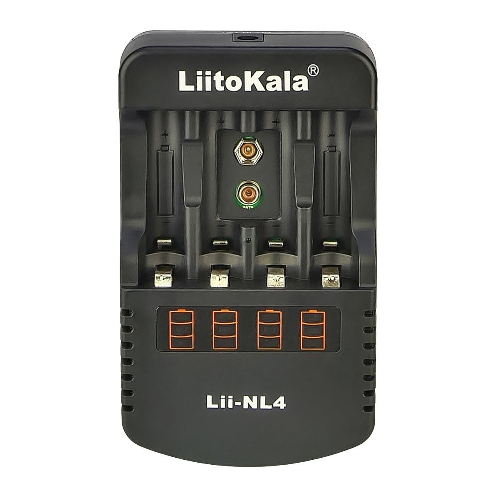 Сетевое зарядное устройство с тестером LiitoKala Lii-NL4, для аккумуляторов 18650, АА, ААА и других, 4 слота
