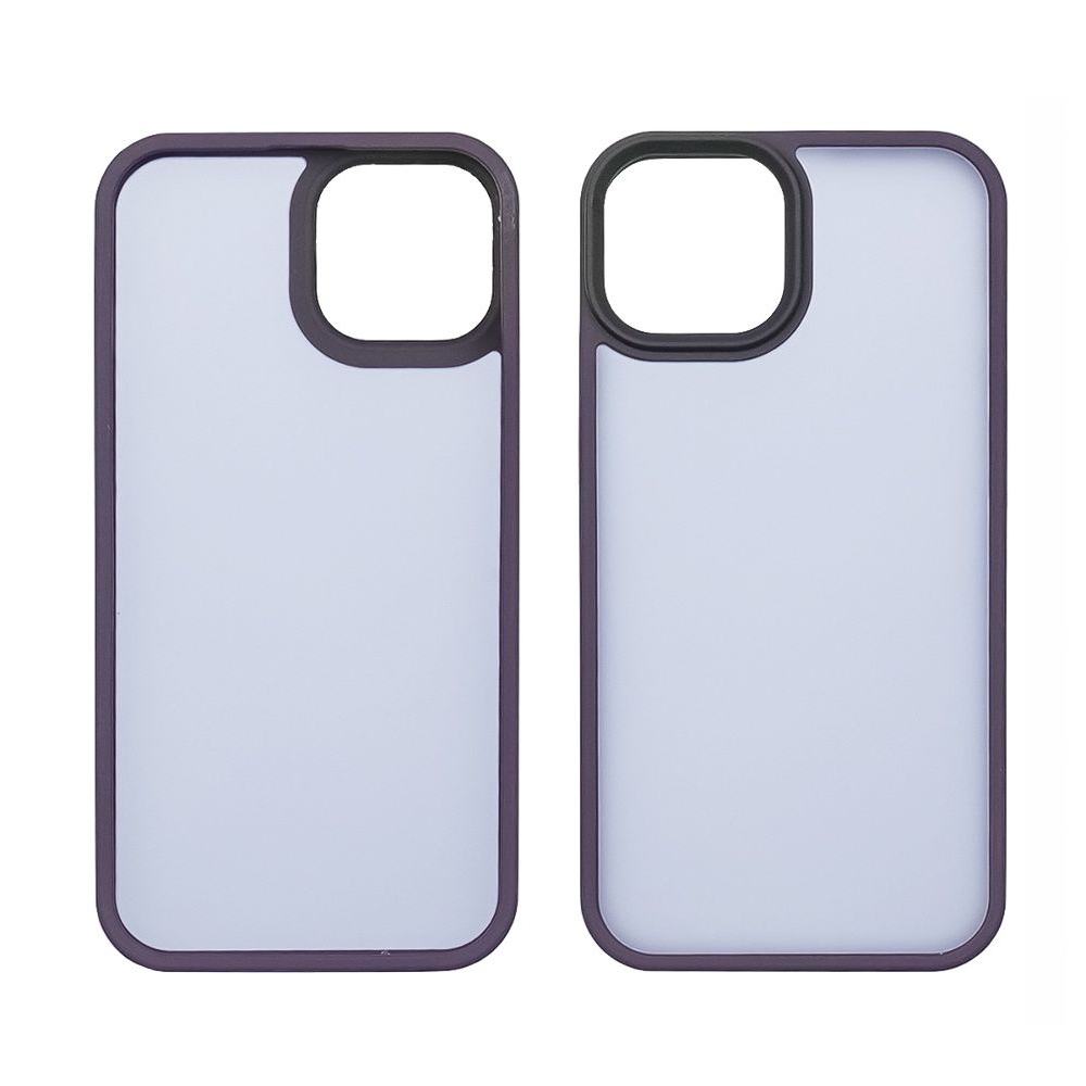 Чехол Сolor Protective Frame Apple iPhone 12, iPhone 12 Pro, фіолетовий, Люкс