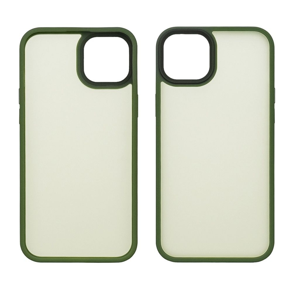 Чехол Сolor Protective Frame Apple iPhone 13, iPhone 14, зелений, Люкс