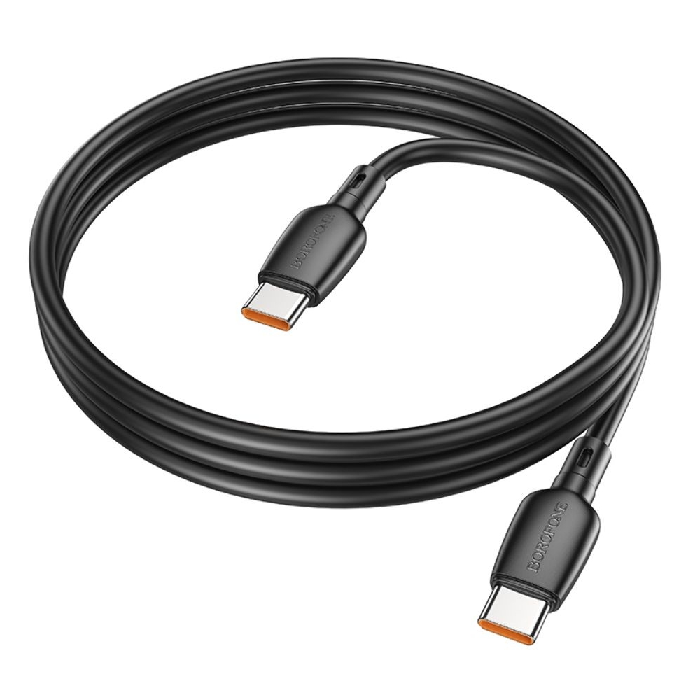 USB-кабель Borofone BX93, Type-C на Type-C, Power Delivery (100 Вт), 100 см, чорний