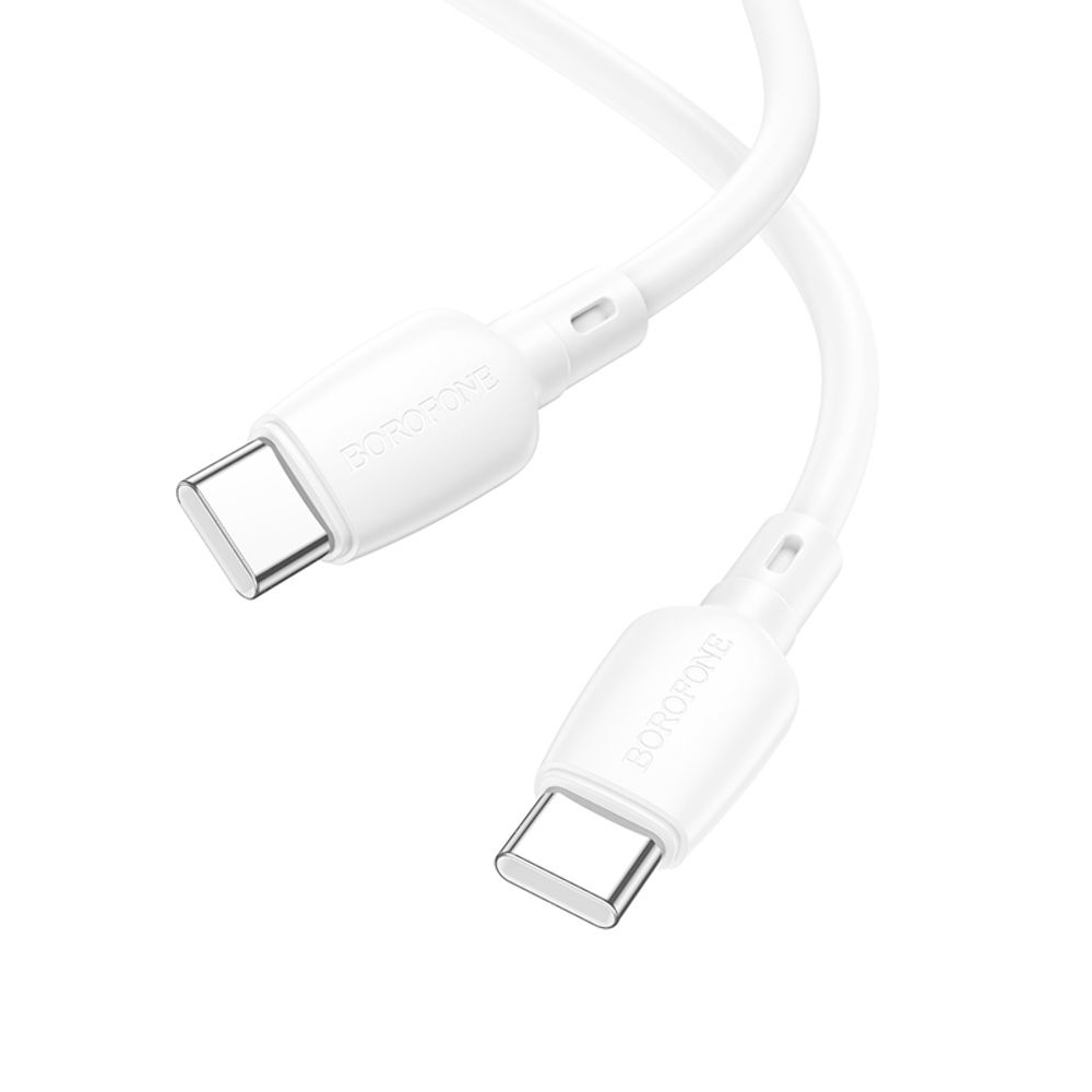 USB-кабель Borofone BX93, Type-C на Type-C, Power Delivery (60 Вт), 100 см, білий
