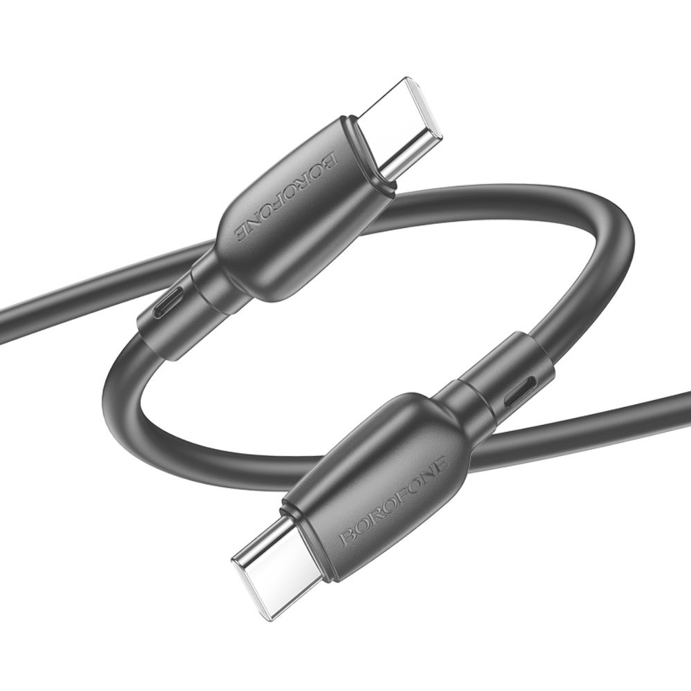 USB-кабель Borofone BX93, Type-C на Type-C, Power Delivery (60 Вт), 100 см, чорний