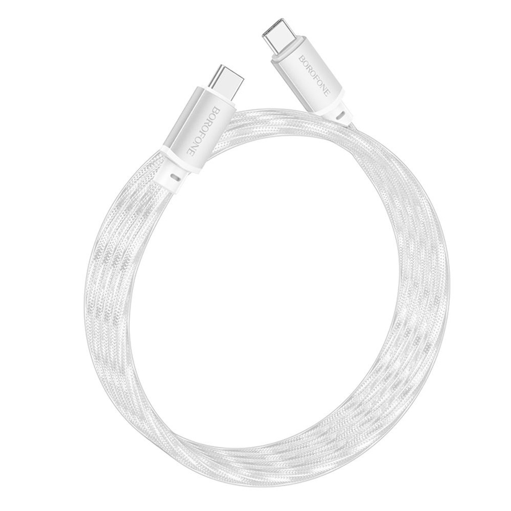 USB-кабель Borofone BX95, Type-C на Type-C, Power Delivery (60 Вт), 100 см, серебристый