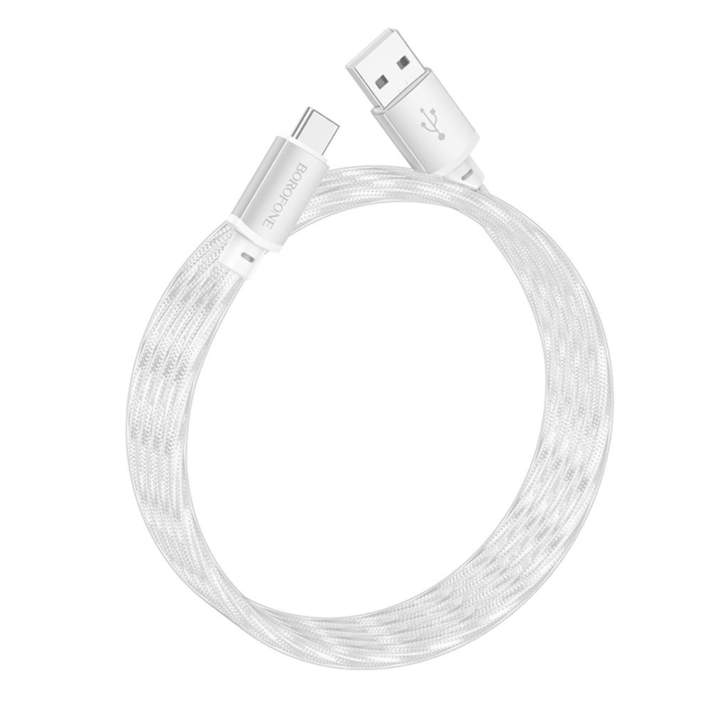 USB-кабель Borofone BX95, USB на Type-C, 100 см, серебристый