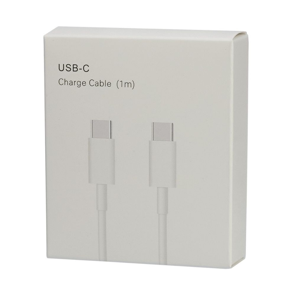USB-кабель, Type-C на Type-C, 100 см, білий