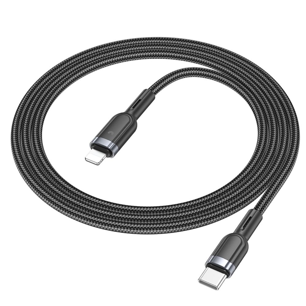 USB-кабель Hoco U117, Type-C на Lightning, 120 см, чорний