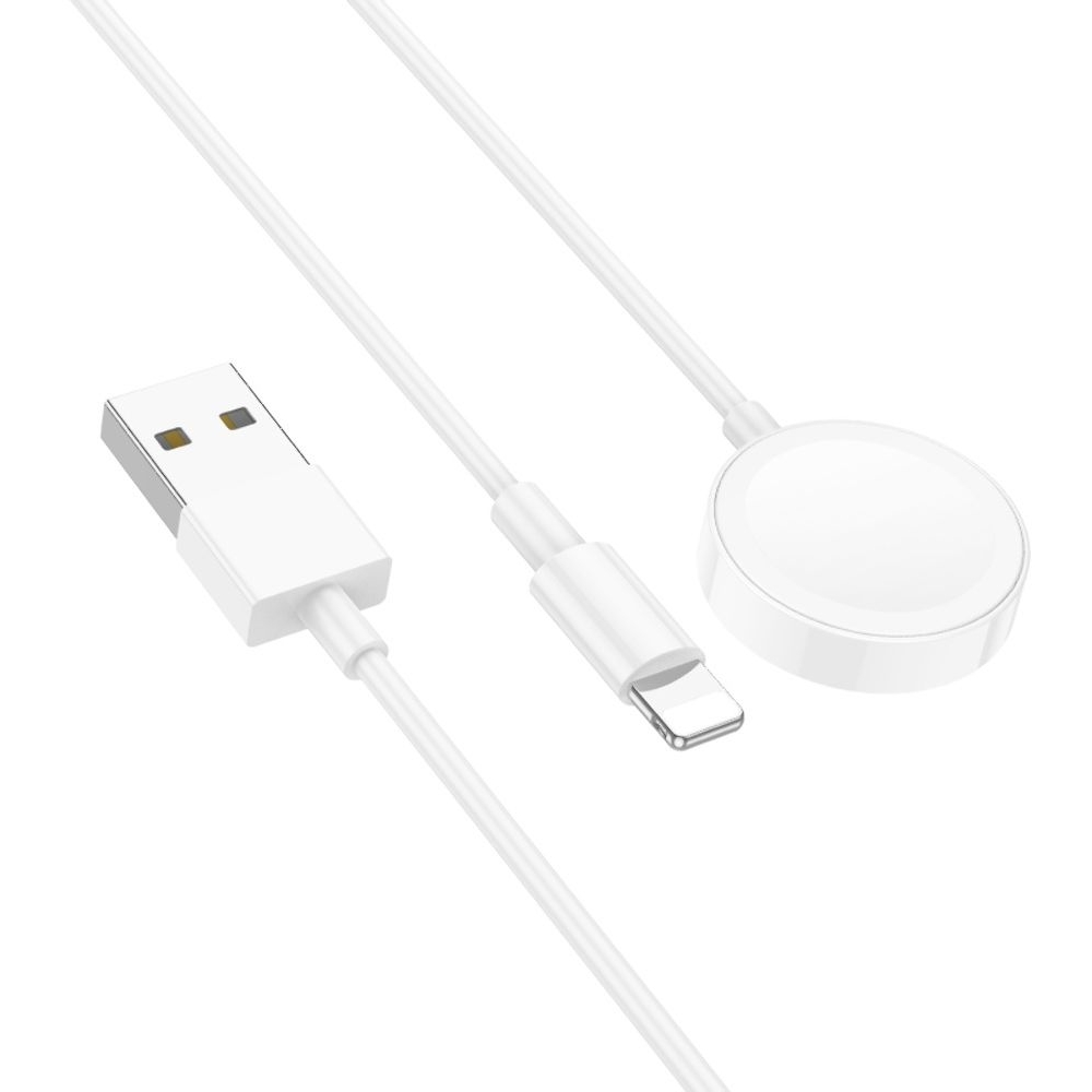 USB-кабель Borofone BQ22, 2 в 1, Lightning, iWatch, 100 см, білий