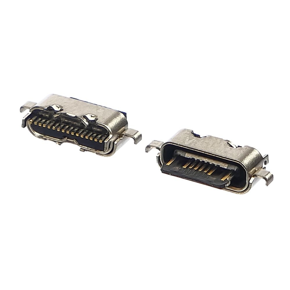 Коннектор зарядки Motorola Moto G9 Play, XT2083, 16 pin, Type-C, (гнездо, разъем, слот)