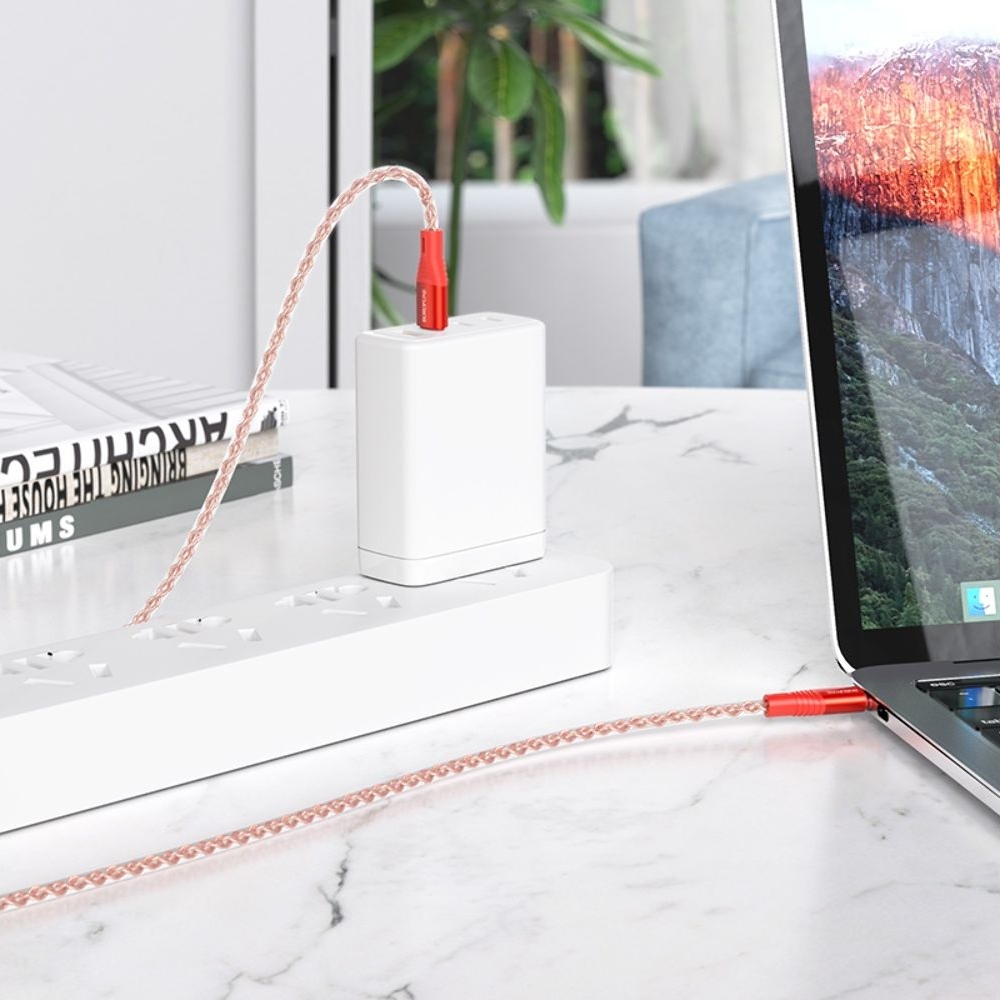 USB-кабель Borofone BX96, Type-C на Type-C, Power Delivery (60 Вт), 100 см, красный