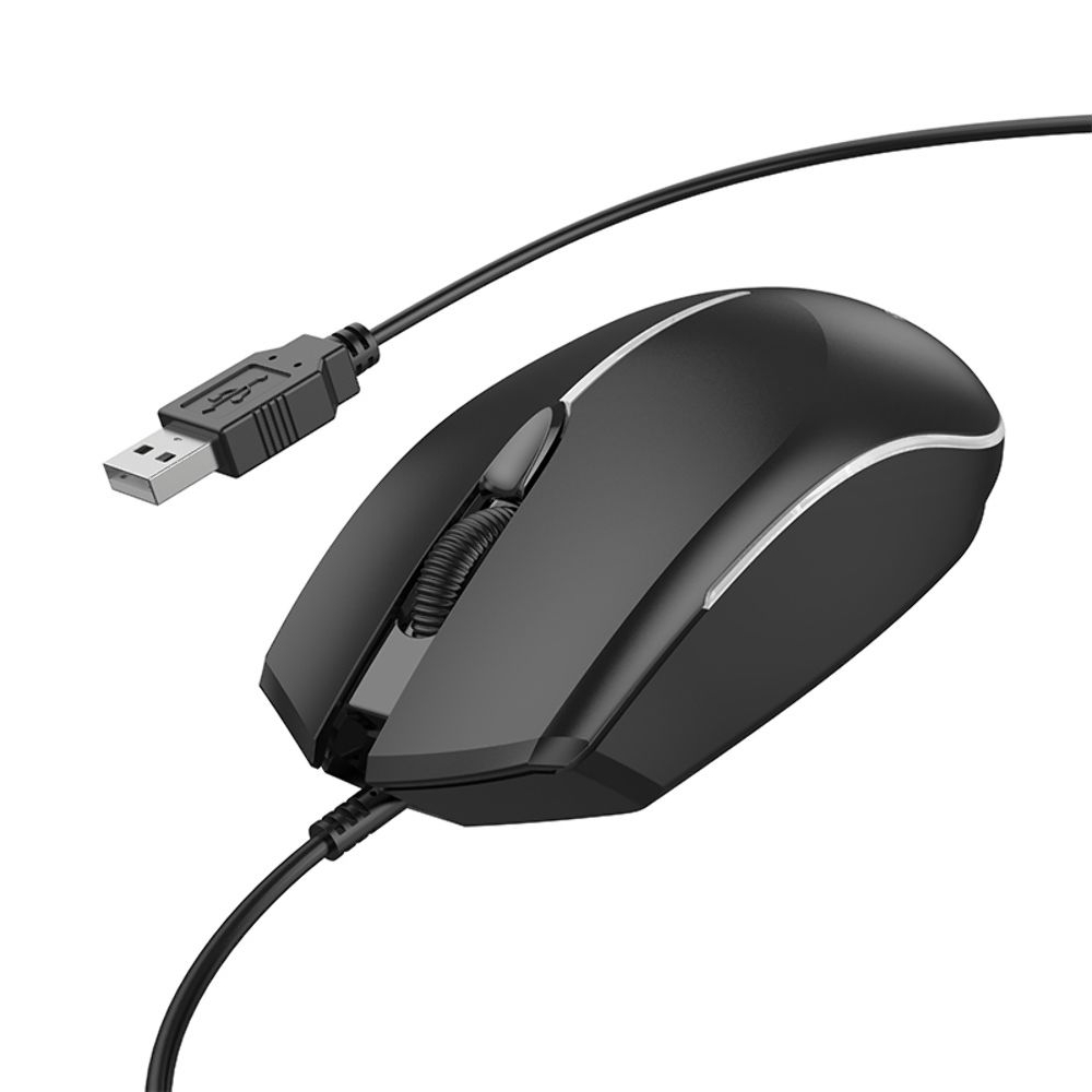 Игровая мышь Borofone BG10, с подсветкой, черная