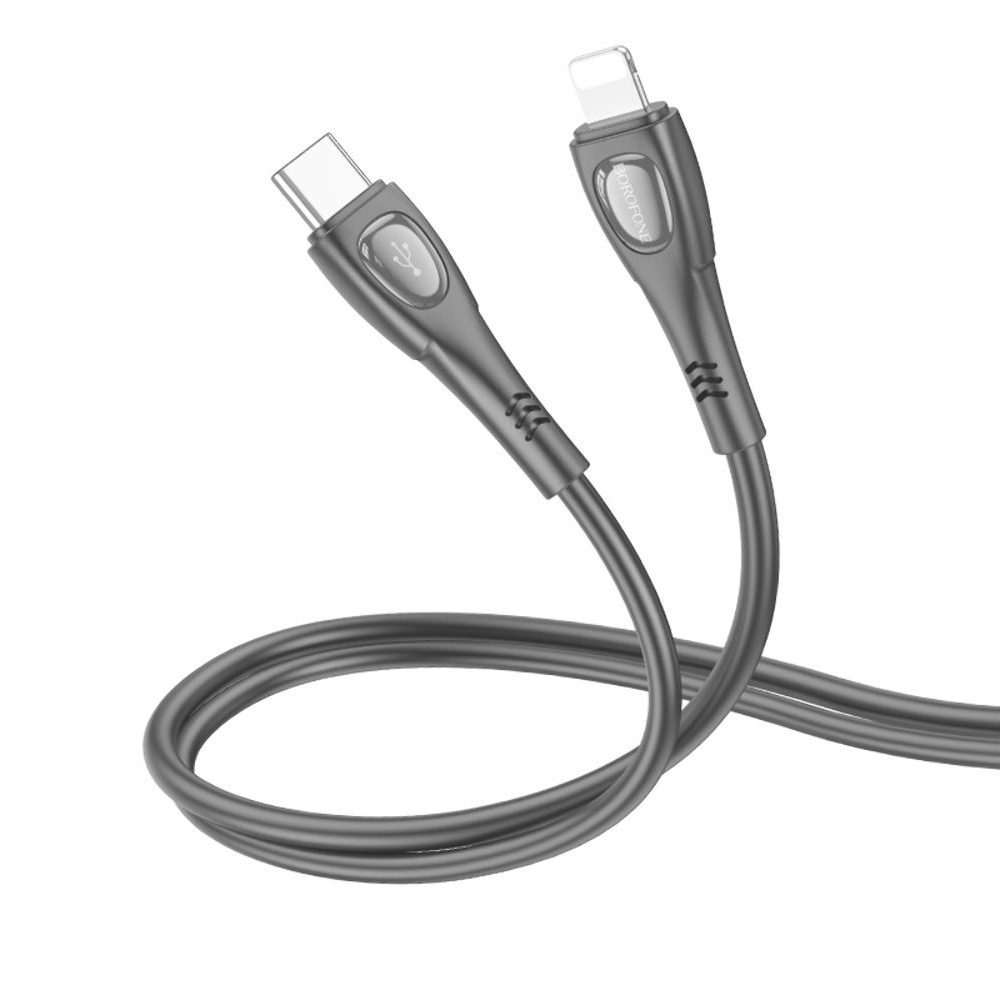 USB-кабель Borofone BX98, Type-C на Lightning, 27 Вт, 100 см, чорний