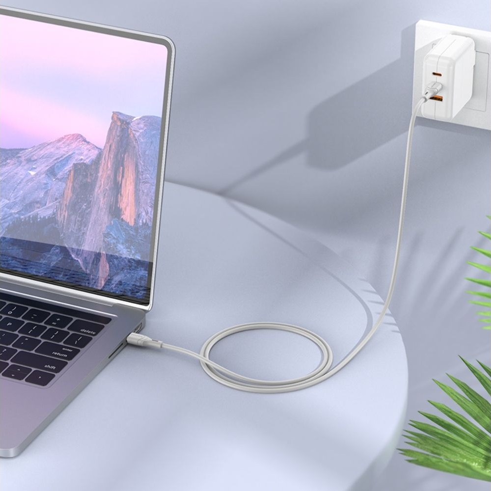 USB-кабель Borofone BX99, Type-C на Type-C, Power Delivery (60 Вт), 200 см, сірий