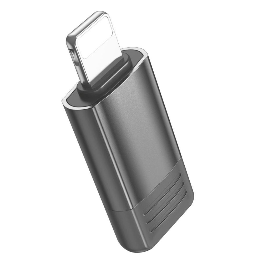 Адаптер переходник Borofone BV18, Lightning на USB Type-C, чорний