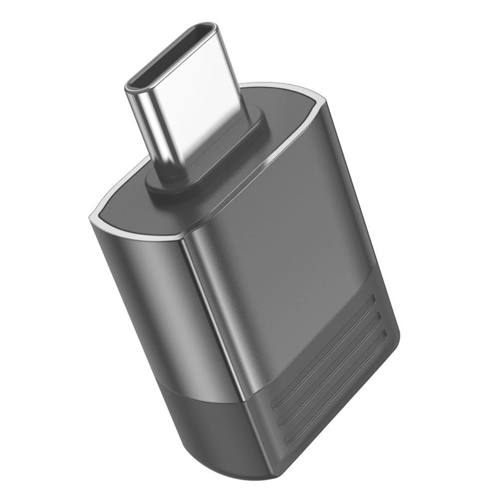 Адаптер переходник Borofone BV18, Type-C на USB 3.0, чорний