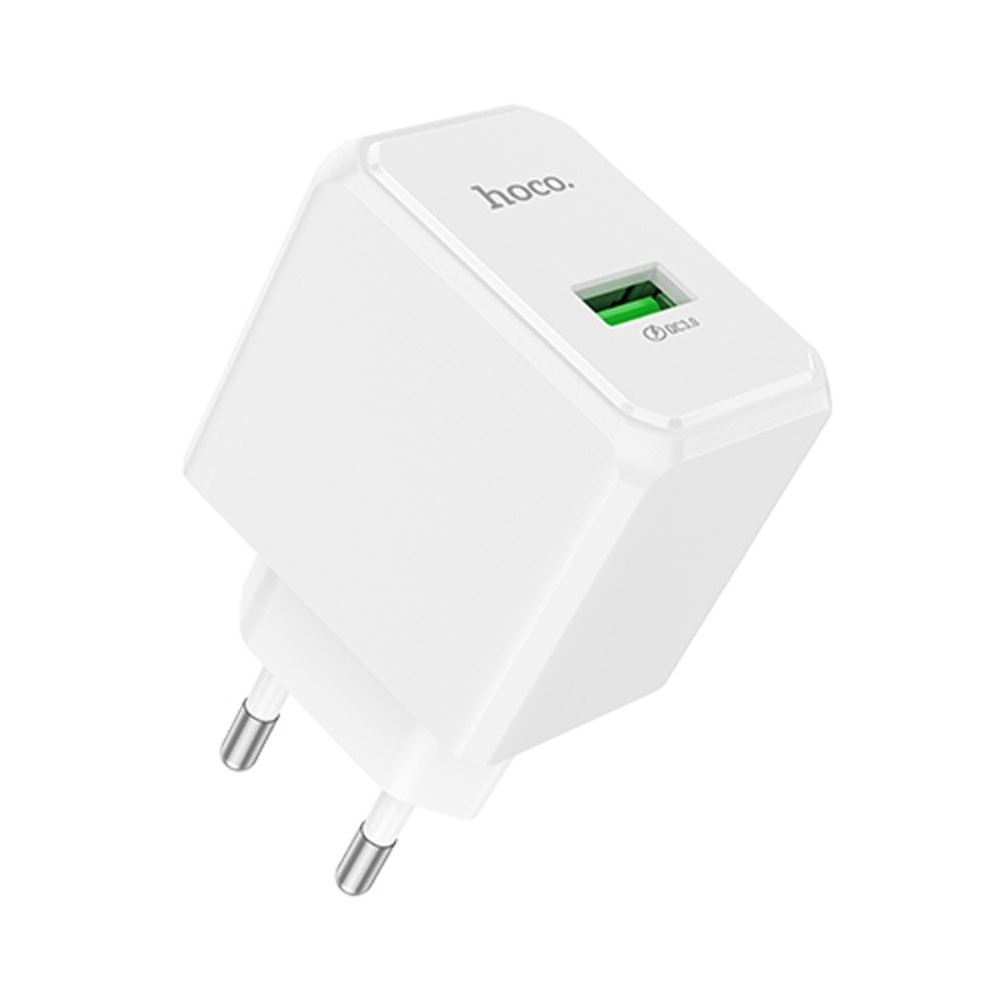 Сетевое зарядное устройство Hoco CS12A, USB, белое