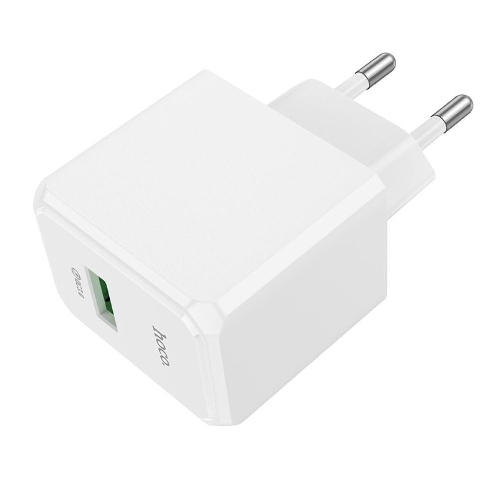 Сетевое зарядное устройство Hoco CS12A, USB, белое