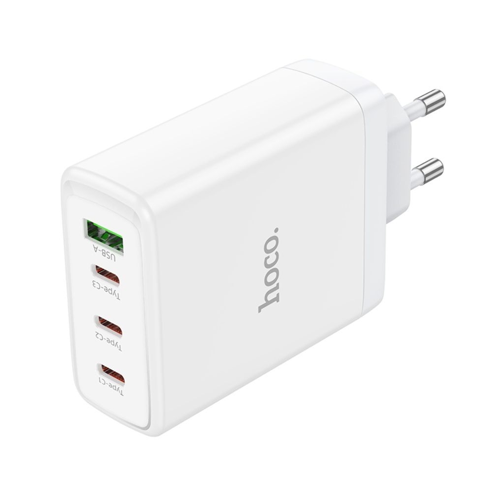 Сетевое зарядное устройство Hoco N31, PowerDelivery (100 Вт), 3C1A, белое
