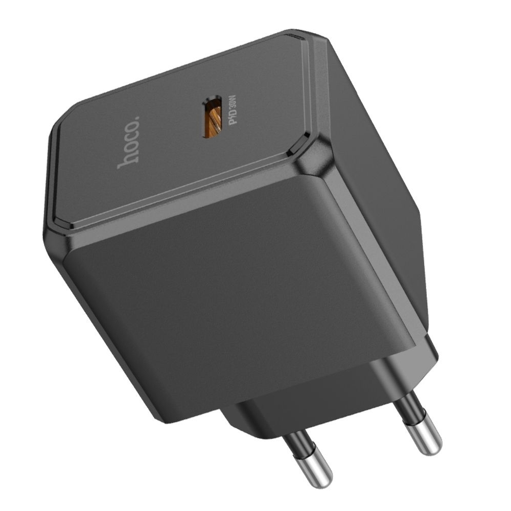 Сетевое зарядное устройство Hoco CS15A, Type-C, PowerDelivery (30 Вт), черное