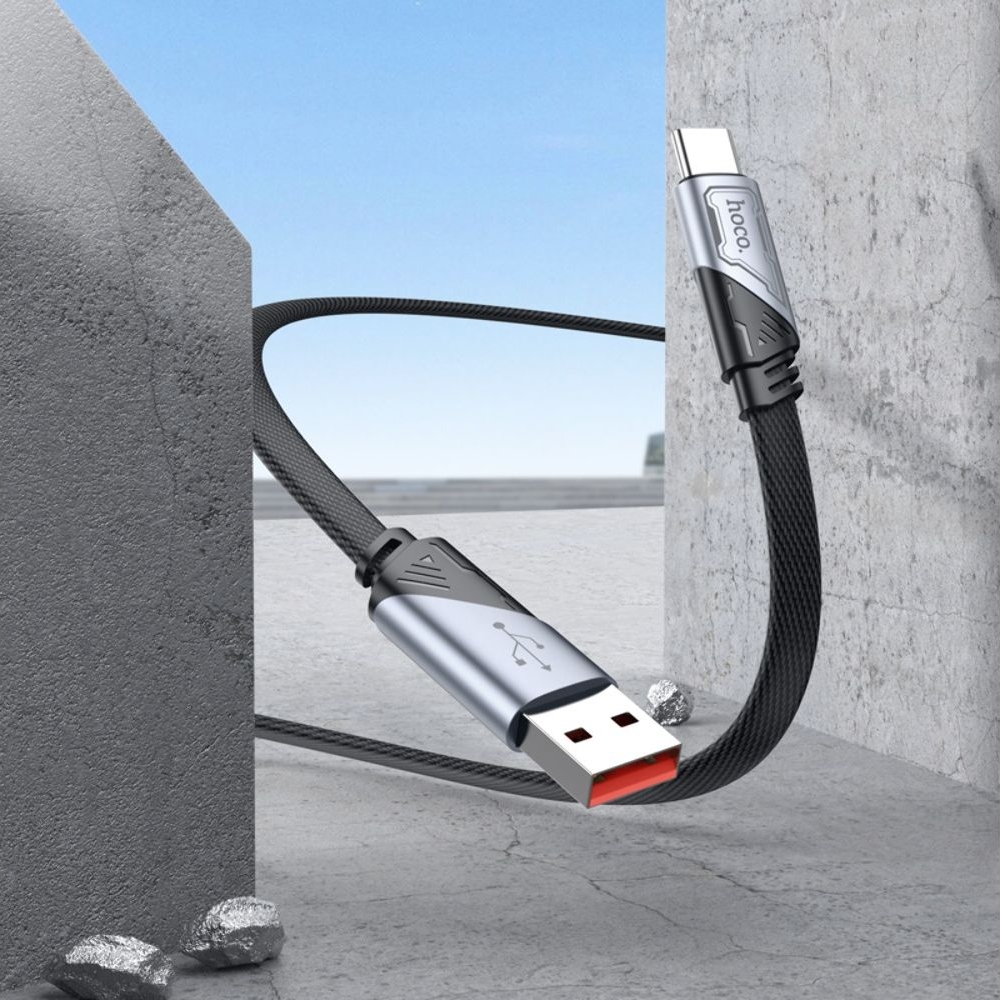 USB-кабель Hoco U119, Type-C 5A, 100 см, чорний