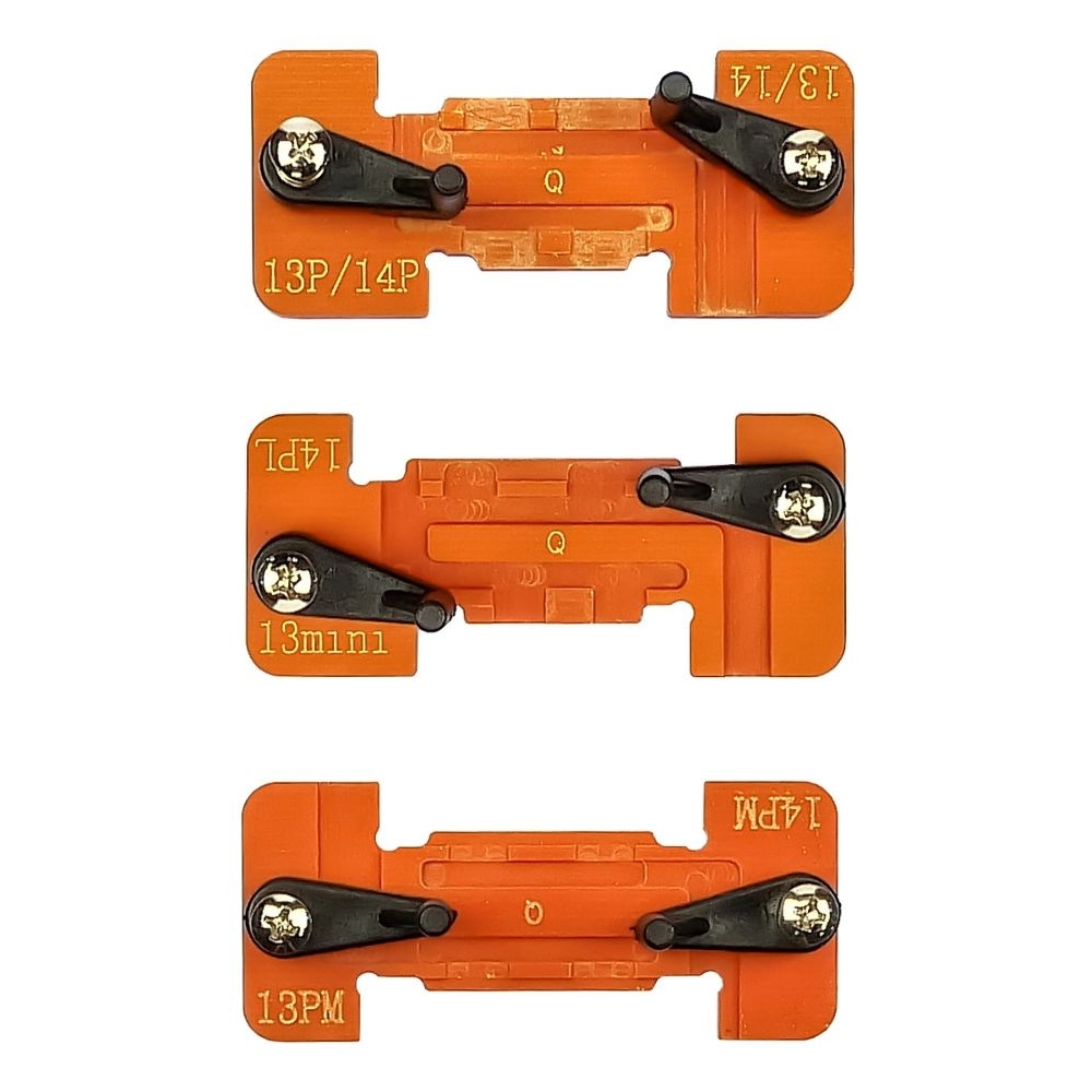 Комплект держателей QianLi Macaron Fixing Board (13-14), для точечной сварки аккумуляторов iPhone 13-14 Pro Max