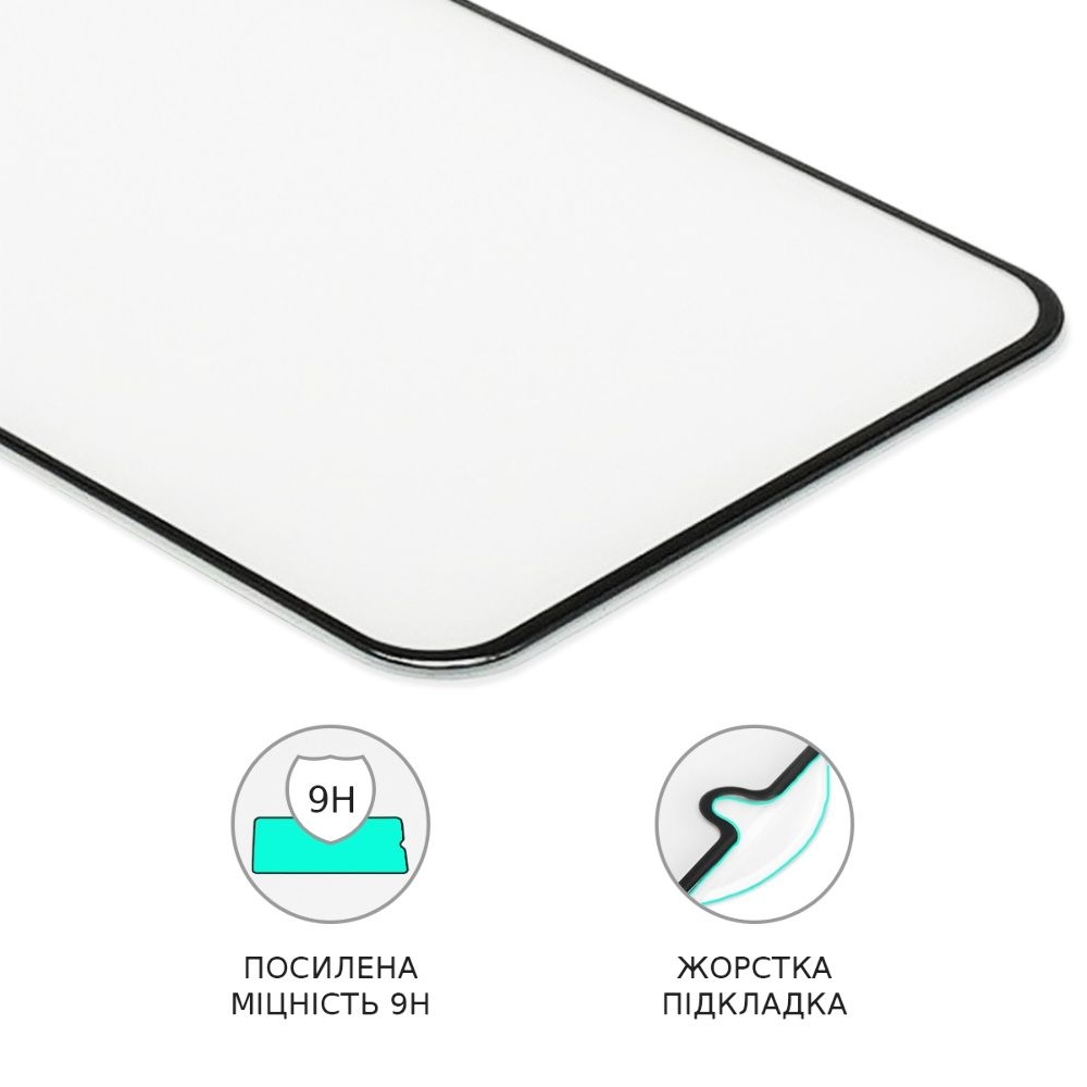 Закаленное защитное стекло Samsung SM-S916 Galaxy S23 Plus, черное, Люкс, 0.3 мм, 4D ARC, совместимо с чехлом