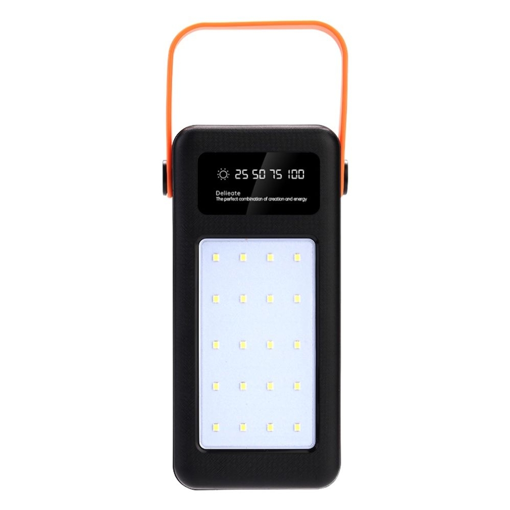 Корпус Multi-powerbank S21, под элементы 18650 до 21 шт, 22.5W, с фонарём, чорний