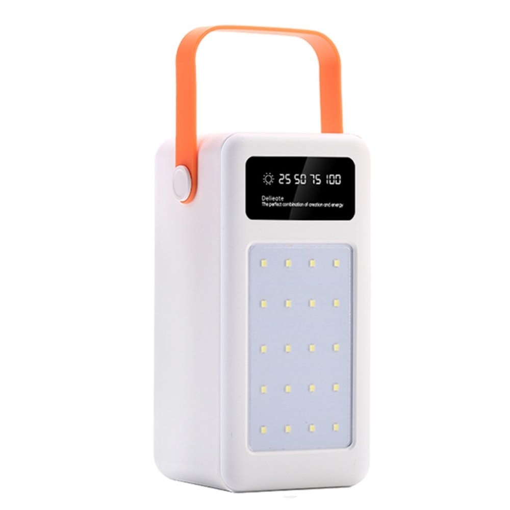 Корпус Multi-powerbank S28, под элементы 18650 до 28 шт, 22.5W, с фонарём, білий