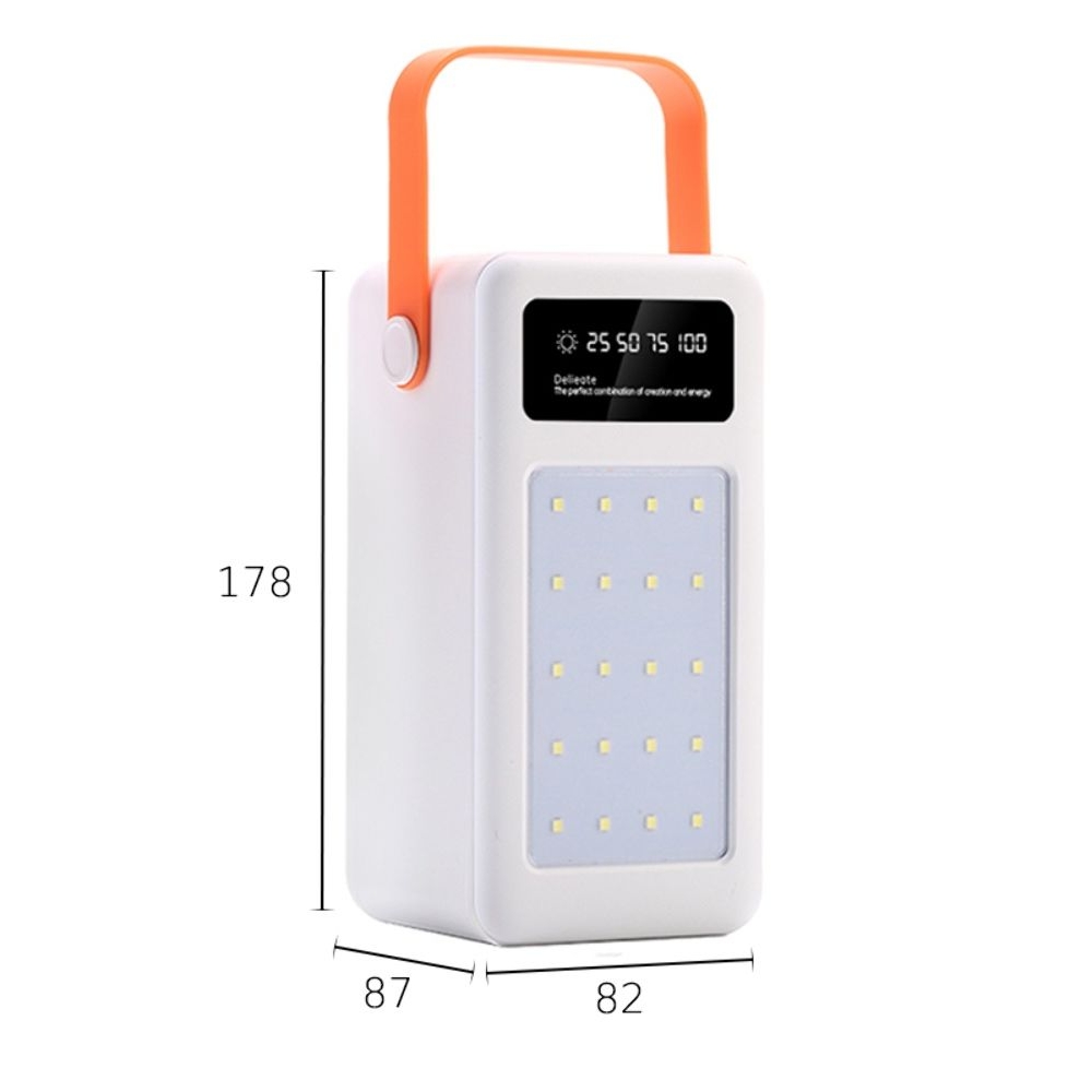 Корпус Multi-powerbank S28, под элементы 18650 до 28 шт, 22.5W, с фонарём, білий