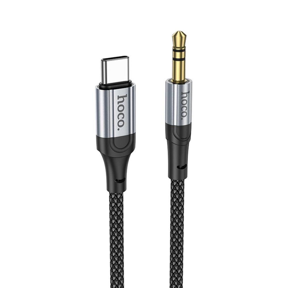 AUX-кабель Hoco UPA26, Type-C на Jack 3.5, 100 см, чорний