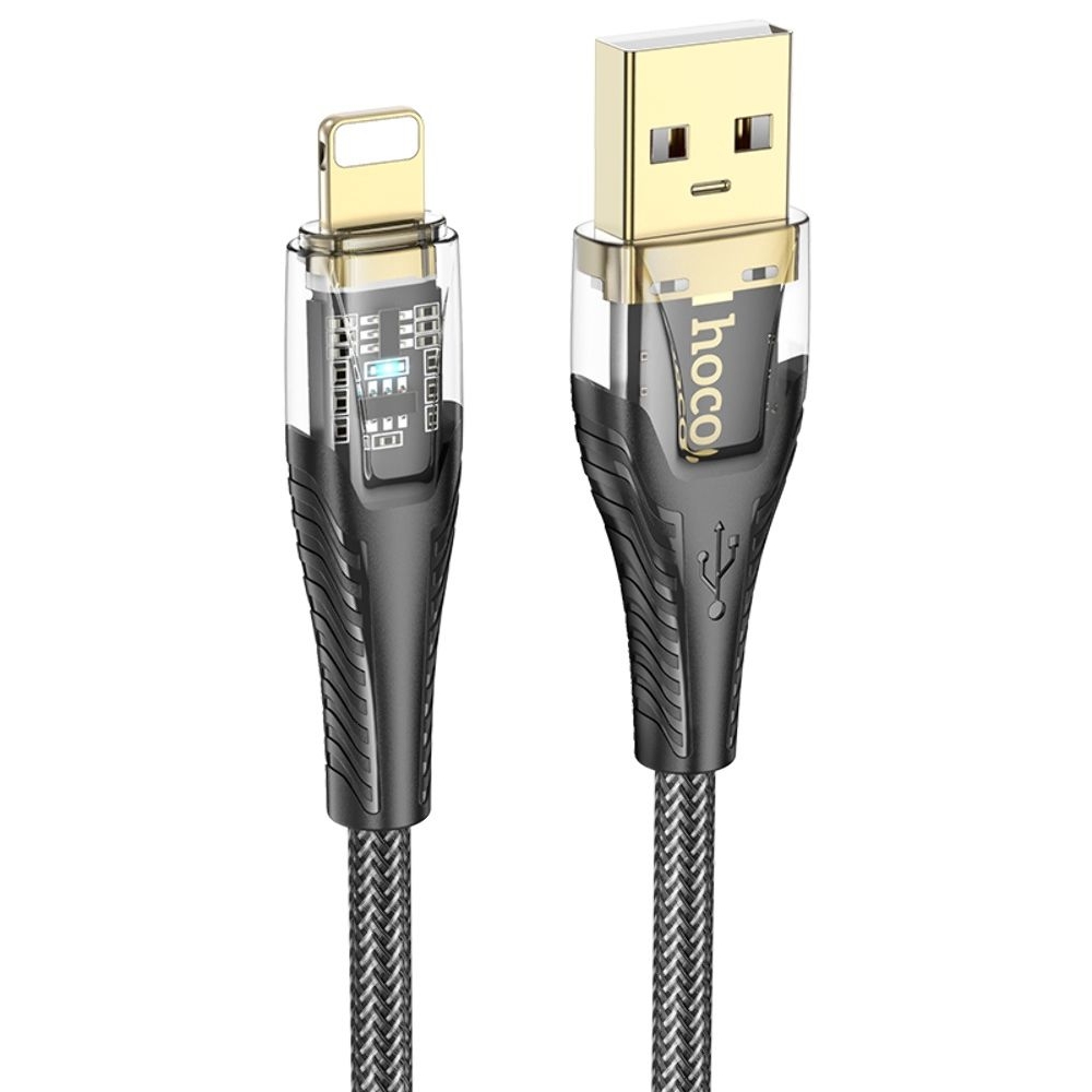 USB-кабель Hoco U121, Lightning, 120 см, чорний