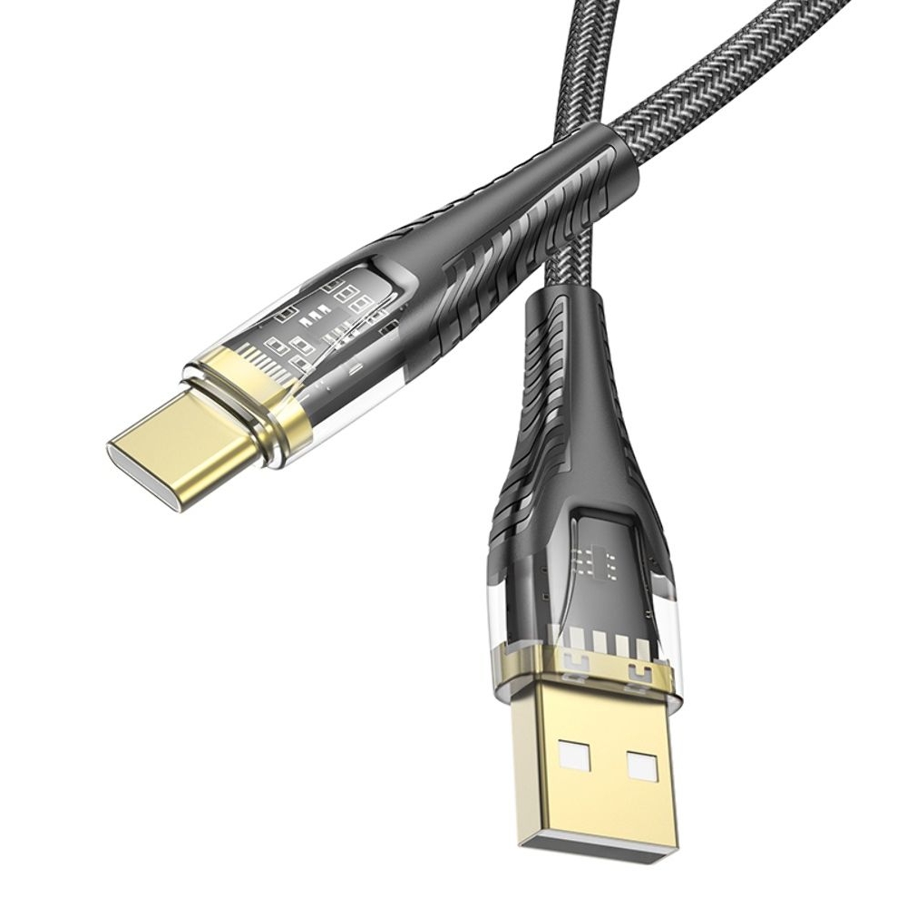USB-кабель Hoco U121, Type-C, 120 см, чорний