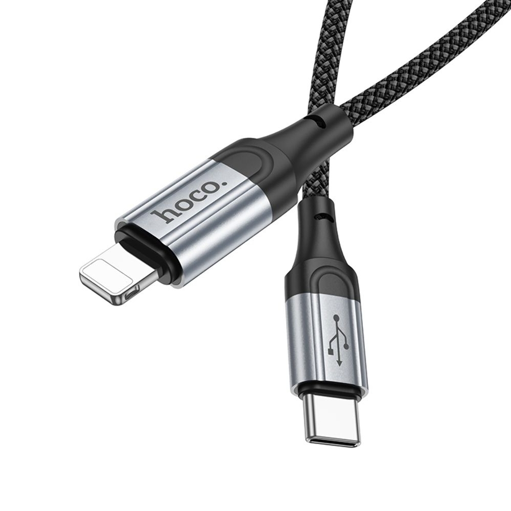 USB-кабель Hoco X102, Type-C на Lightning, PowerDelivery (27 Вт), чорний