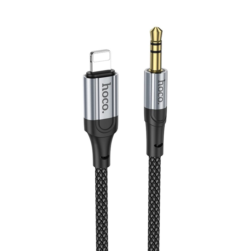 AUX-кабель Hoco UPA26, Lightning на Jack 3.5, 100 см, чорний