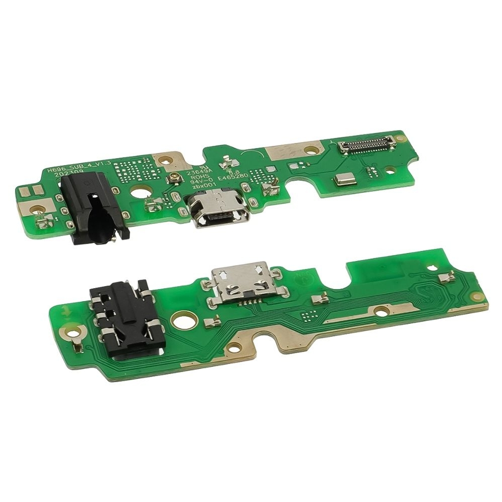Плата зарядки Tecno Spark 7, KF6, шлейф коннектора зарядки, с микрофоном, High Copy