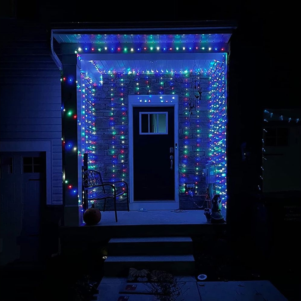 Светодиодная гирлянда USB штора RGB, 3x2 м, 8 режимов, с пультом