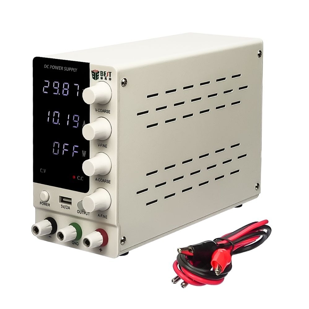 Блок живлення Best BST-3010D, 30V 10A, імпульсний, з цифровою індикацією (V/A/W), USB 5V/2A