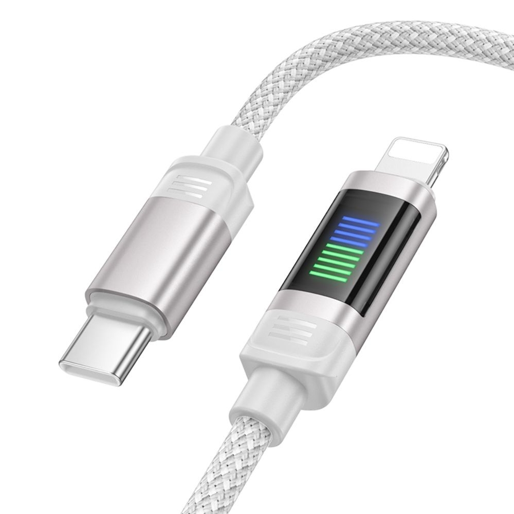 Кабель Hoco U126 Type-C to Lightning 1m серый