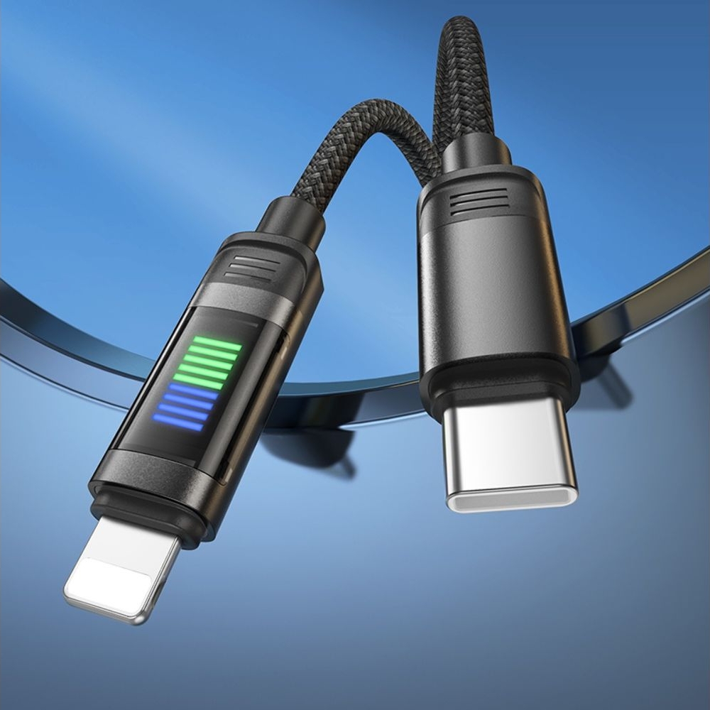 Кабель Hoco U126 Type-C to Lightning 1m, чорний